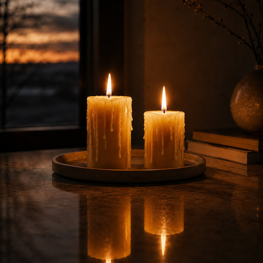 BEESWAX PILLAR CANDLE