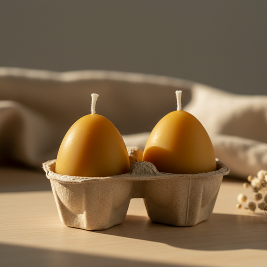 EGG CANDLE - Set of 2