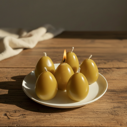 EGG CANDLE - Set of 2