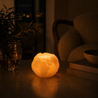 WORLD GLOBE CANDLE