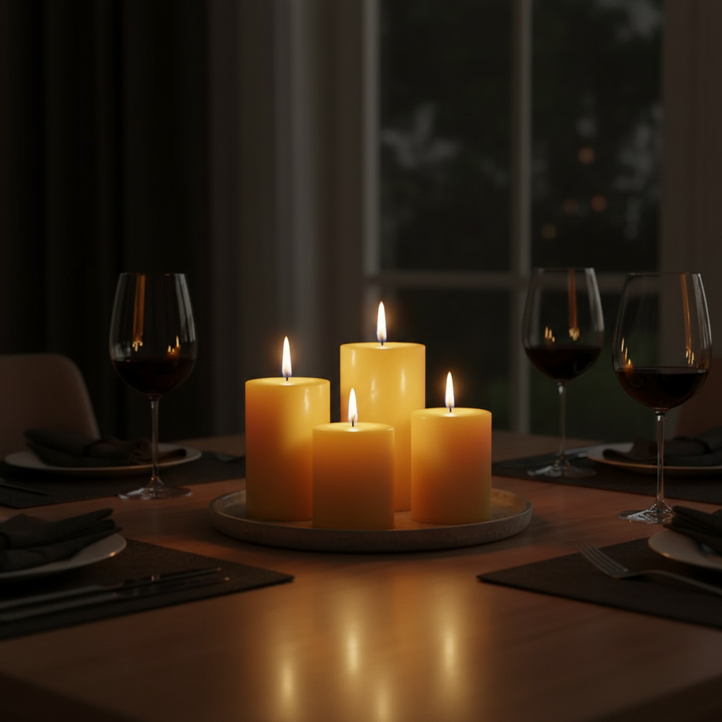 BEESWAX PILLAR CANDLE