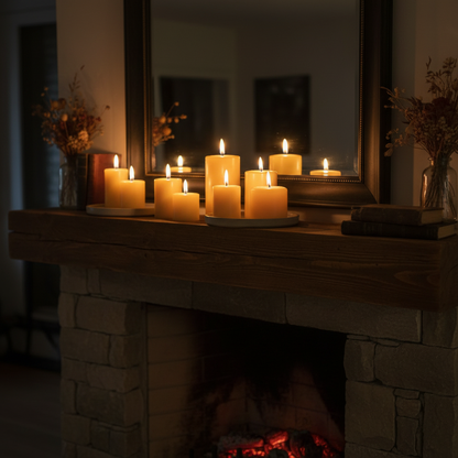 BEESWAX PILLAR CANDLE